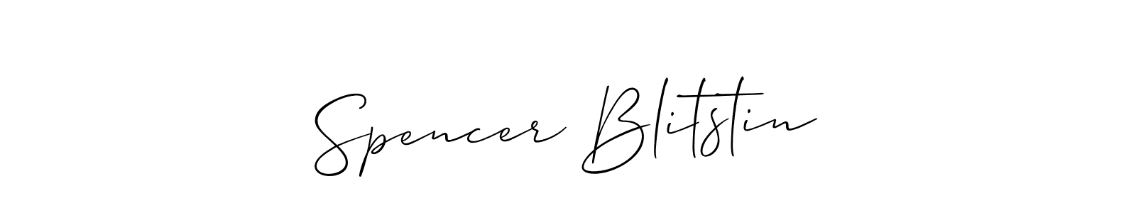 How to Draw Spencer Blitstin signature style? Allison_Script is a latest design signature styles for name Spencer Blitstin. Spencer Blitstin signature style 2 images and pictures png