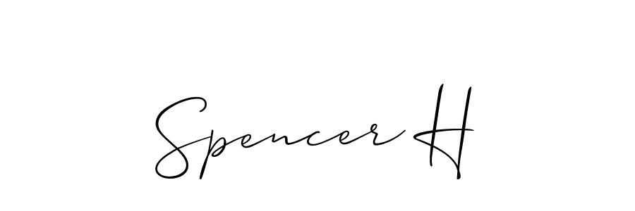 Make a short Spencer H signature style. Manage your documents anywhere anytime using Allison_Script. Create and add eSignatures, submit forms, share and send files easily. Spencer H signature style 2 images and pictures png