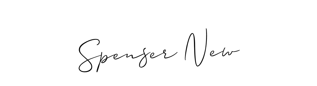 You should practise on your own different ways (Allison_Script) to write your name (Spenser New) in signature. don't let someone else do it for you. Spenser New signature style 2 images and pictures png