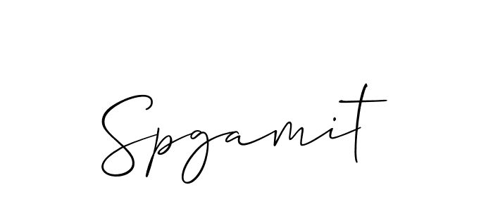 How to make Spgamit name signature. Use Allison_Script style for creating short signs online. This is the latest handwritten sign. Spgamit signature style 2 images and pictures png