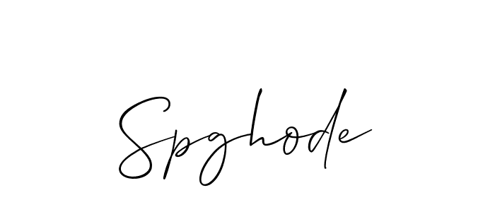 Spghode stylish signature style. Best Handwritten Sign (Allison_Script) for my name. Handwritten Signature Collection Ideas for my name Spghode. Spghode signature style 2 images and pictures png