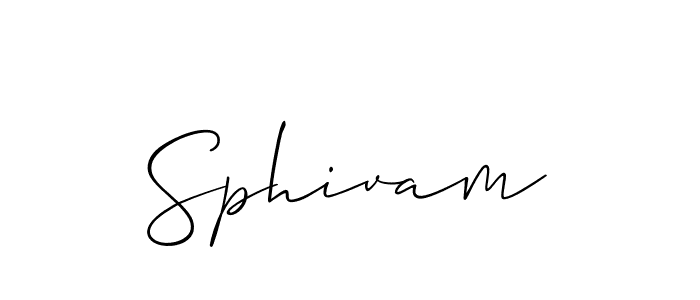 How to make Sphivam name signature. Use Allison_Script style for creating short signs online. This is the latest handwritten sign. Sphivam signature style 2 images and pictures png