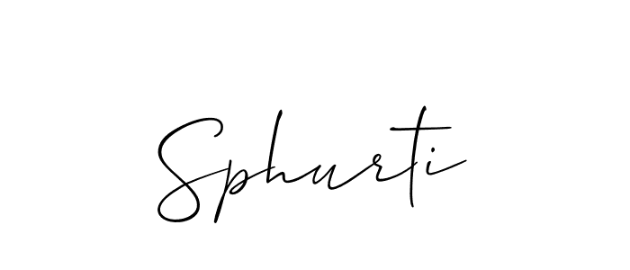 Best and Professional Signature Style for Sphurti. Allison_Script Best Signature Style Collection. Sphurti signature style 2 images and pictures png