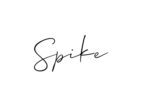 How to make Spike signature? Allison_Script is a professional autograph style. Create handwritten signature for Spike name. Spike signature style 2 images and pictures png