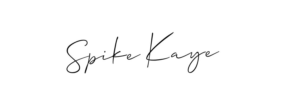 Best and Professional Signature Style for Spike Kaye. Allison_Script Best Signature Style Collection. Spike Kaye signature style 2 images and pictures png