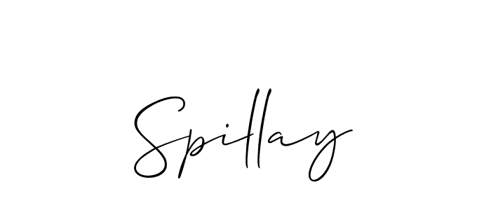 It looks lik you need a new signature style for name Spillay. Design unique handwritten (Allison_Script) signature with our free signature maker in just a few clicks. Spillay signature style 2 images and pictures png