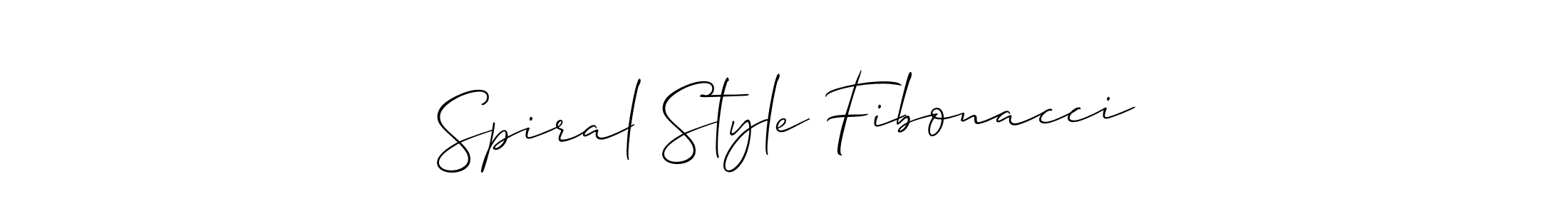 Also we have Spiral Style Fibonacci name is the best signature style. Create professional handwritten signature collection using Allison_Script autograph style. Spiral Style Fibonacci signature style 2 images and pictures png