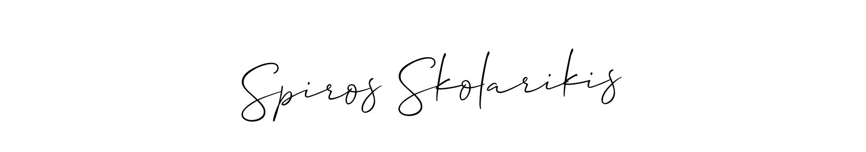 Best and Professional Signature Style for Spiros Skolarikis. Allison_Script Best Signature Style Collection. Spiros Skolarikis signature style 2 images and pictures png