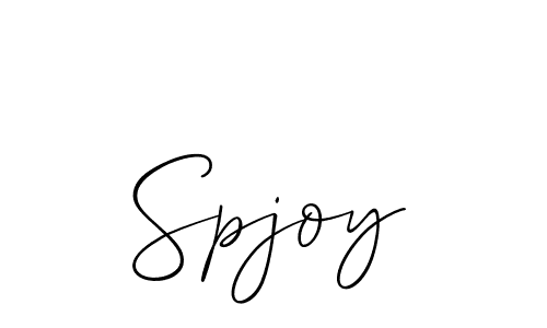 Create a beautiful signature design for name Spjoy. With this signature (Allison_Script) fonts, you can make a handwritten signature for free. Spjoy signature style 2 images and pictures png