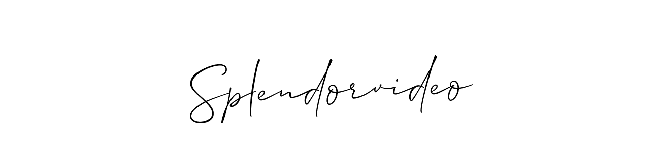 Once you've used our free online signature maker to create your best signature Allison_Script style, it's time to enjoy all of the benefits that Splendorvideo name signing documents. Splendorvideo signature style 2 images and pictures png