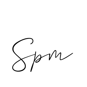 Also we have Spm name is the best signature style. Create professional handwritten signature collection using Allison_Script autograph style. Spm signature style 2 images and pictures png