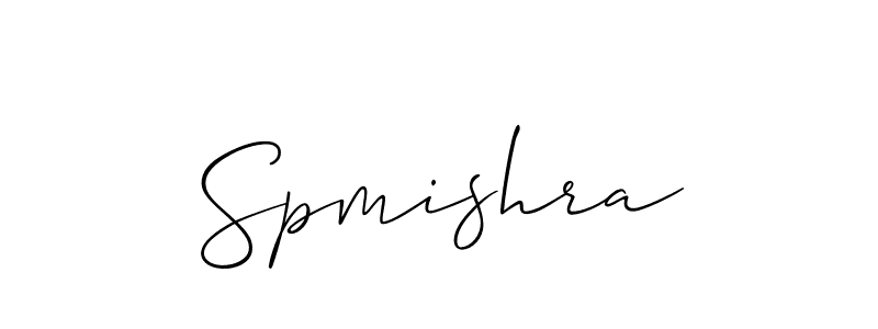 Design your own signature with our free online signature maker. With this signature software, you can create a handwritten (Allison_Script) signature for name Spmishra. Spmishra signature style 2 images and pictures png