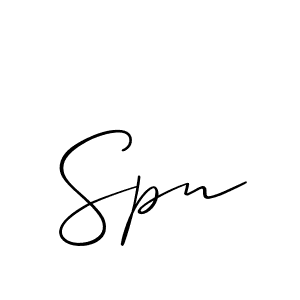 You should practise on your own different ways (Allison_Script) to write your name (Spn) in signature. don't let someone else do it for you. Spn signature style 2 images and pictures png