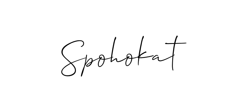 Best and Professional Signature Style for Spohokat. Allison_Script Best Signature Style Collection. Spohokat signature style 2 images and pictures png