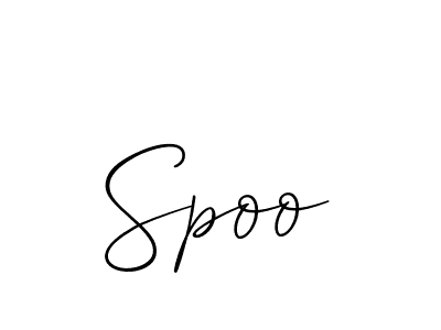 Also we have Spoo name is the best signature style. Create professional handwritten signature collection using Allison_Script autograph style. Spoo signature style 2 images and pictures png