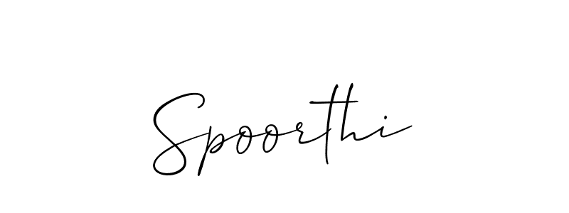 Once you've used our free online signature maker to create your best signature Allison_Script style, it's time to enjoy all of the benefits that Spoorthi name signing documents. Spoorthi signature style 2 images and pictures png
