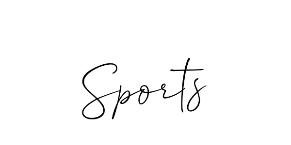 How to Draw Sports signature style? Allison_Script is a latest design signature styles for name Sports. Sports signature style 2 images and pictures png