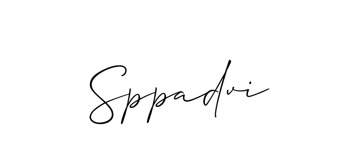 How to make Sppadvi signature? Allison_Script is a professional autograph style. Create handwritten signature for Sppadvi name. Sppadvi signature style 2 images and pictures png