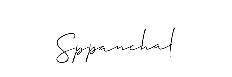 How to make Sppanchal name signature. Use Allison_Script style for creating short signs online. This is the latest handwritten sign. Sppanchal signature style 2 images and pictures png