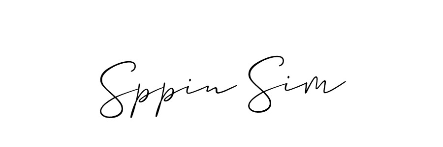 Make a beautiful signature design for name Sppin Sim. Use this online signature maker to create a handwritten signature for free. Sppin Sim signature style 2 images and pictures png
