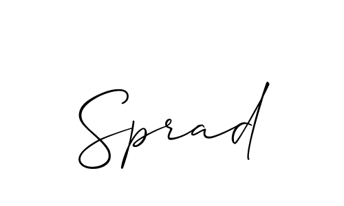 if you are searching for the best signature style for your name Sprad. so please give up your signature search. here we have designed multiple signature styles  using Allison_Script. Sprad signature style 2 images and pictures png