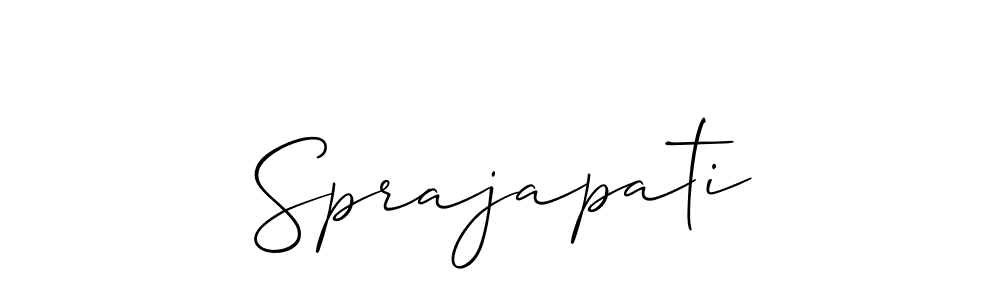 Make a short Sprajapati signature style. Manage your documents anywhere anytime using Allison_Script. Create and add eSignatures, submit forms, share and send files easily. Sprajapati signature style 2 images and pictures png