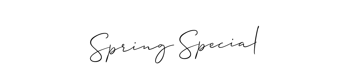 Also we have Spring Special name is the best signature style. Create professional handwritten signature collection using Allison_Script autograph style. Spring Special signature style 2 images and pictures png