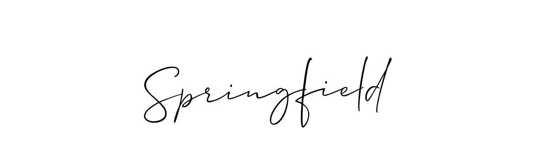 Also we have Springfield name is the best signature style. Create professional handwritten signature collection using Allison_Script autograph style. Springfield signature style 2 images and pictures png