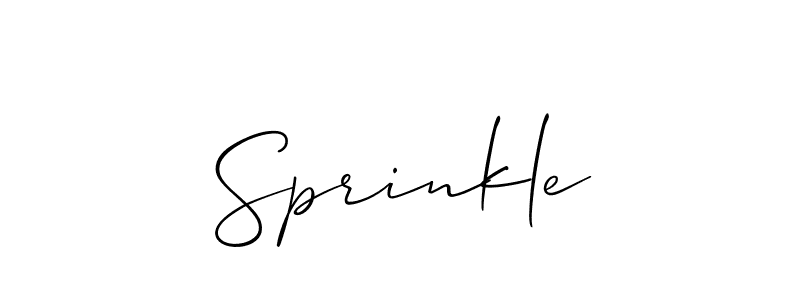 Design your own signature with our free online signature maker. With this signature software, you can create a handwritten (Allison_Script) signature for name Sprinkle. Sprinkle signature style 2 images and pictures png