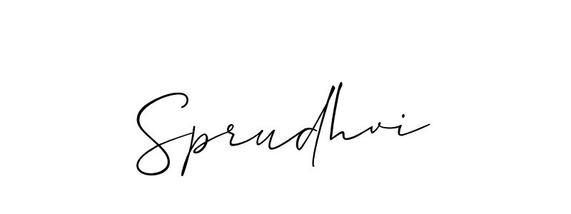 Once you've used our free online signature maker to create your best signature Allison_Script style, it's time to enjoy all of the benefits that Sprudhvi name signing documents. Sprudhvi signature style 2 images and pictures png