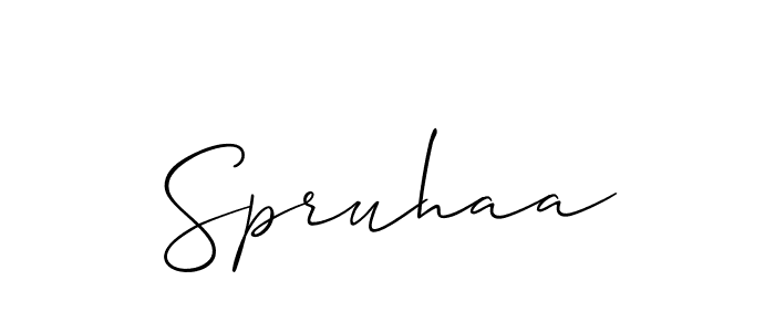How to make Spruhaa signature? Allison_Script is a professional autograph style. Create handwritten signature for Spruhaa name. Spruhaa signature style 2 images and pictures png
