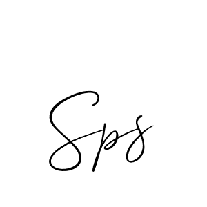Use a signature maker to create a handwritten signature online. With this signature software, you can design (Allison_Script) your own signature for name Sps. Sps signature style 2 images and pictures png