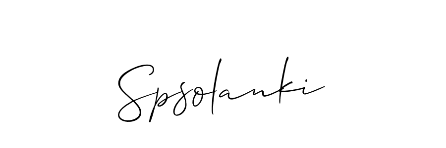 Once you've used our free online signature maker to create your best signature Allison_Script style, it's time to enjoy all of the benefits that Spsolanki name signing documents. Spsolanki signature style 2 images and pictures png