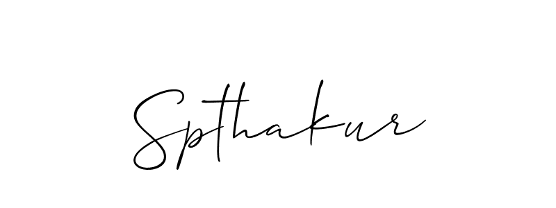 if you are searching for the best signature style for your name Spthakur. so please give up your signature search. here we have designed multiple signature styles  using Allison_Script. Spthakur signature style 2 images and pictures png