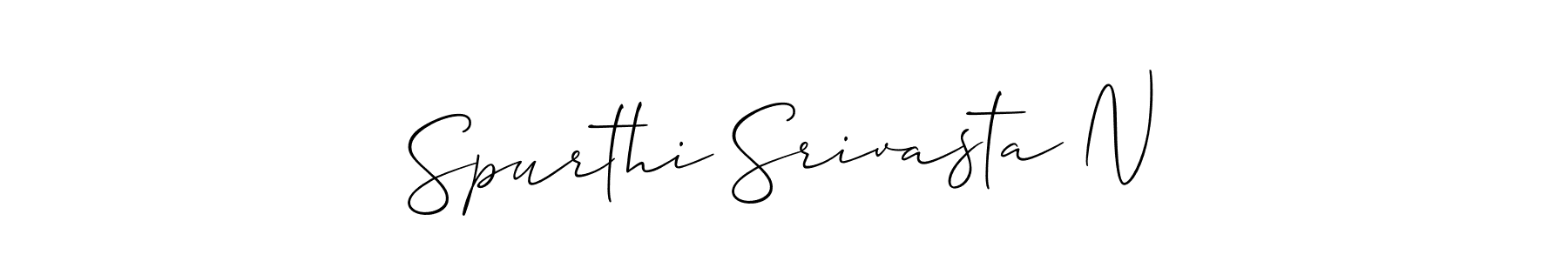 Here are the top 10 professional signature styles for the name Spurthi Srivasta N. These are the best autograph styles you can use for your name. Spurthi Srivasta N signature style 2 images and pictures png