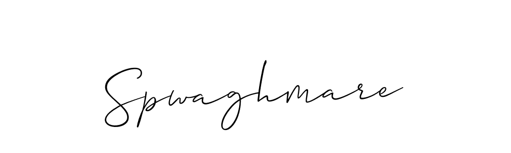 if you are searching for the best signature style for your name Spwaghmare. so please give up your signature search. here we have designed multiple signature styles  using Allison_Script. Spwaghmare signature style 2 images and pictures png