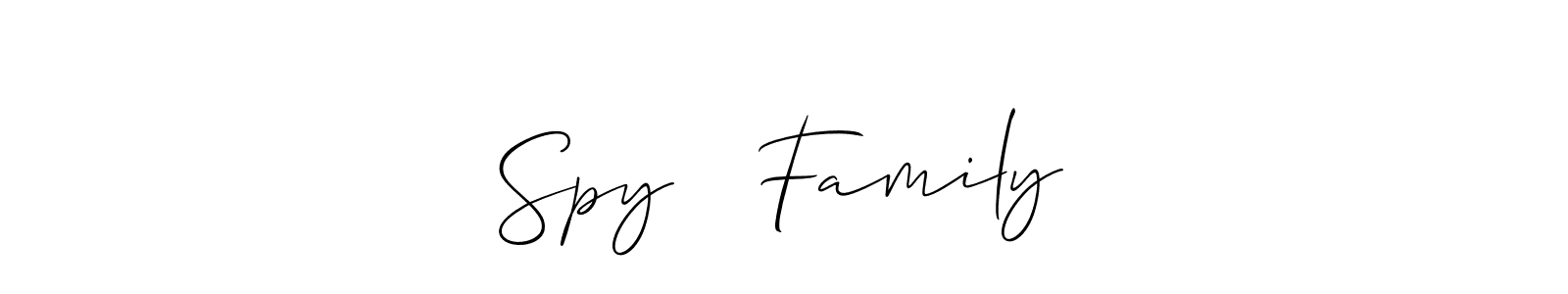if you are searching for the best signature style for your name Spy➕️ Family. so please give up your signature search. here we have designed multiple signature styles  using Allison_Script. Spy➕️ Family signature style 2 images and pictures png