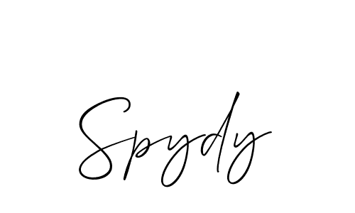 The best way (Allison_Script) to make a short signature is to pick only two or three words in your name. The name Spydy include a total of six letters. For converting this name. Spydy signature style 2 images and pictures png