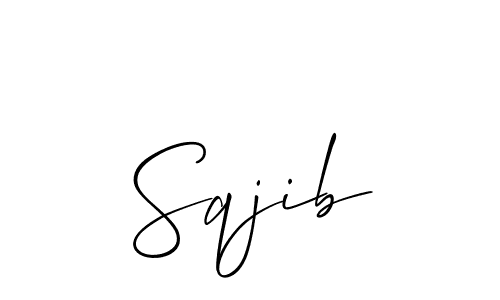 Allison_Script is a professional signature style that is perfect for those who want to add a touch of class to their signature. It is also a great choice for those who want to make their signature more unique. Get Sqjib name to fancy signature for free. Sqjib signature style 2 images and pictures png