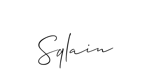 Similarly Allison_Script is the best handwritten signature design. Signature creator online .You can use it as an online autograph creator for name Sqlain. Sqlain signature style 2 images and pictures png