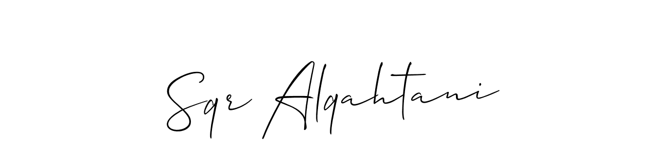 The best way (Allison_Script) to make a short signature is to pick only two or three words in your name. The name Sqr Alqahtani include a total of six letters. For converting this name. Sqr Alqahtani signature style 2 images and pictures png