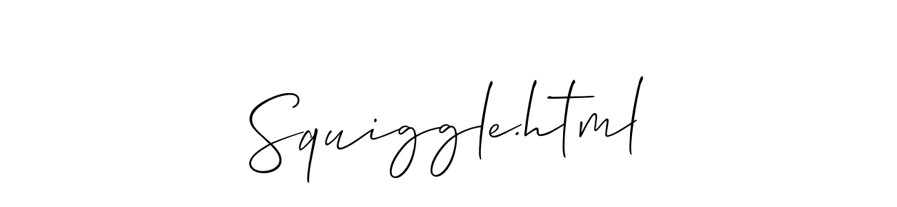 Create a beautiful signature design for name Squiggle.html. With this signature (Allison_Script) fonts, you can make a handwritten signature for free. Squiggle.html signature style 2 images and pictures png