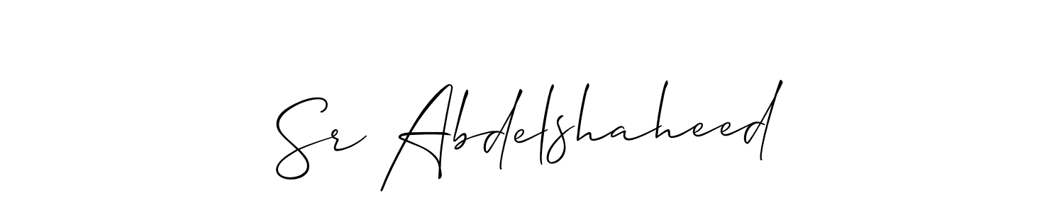 This is the best signature style for the Sr Abdelshaheed name. Also you like these signature font (Allison_Script). Mix name signature. Sr Abdelshaheed signature style 2 images and pictures png