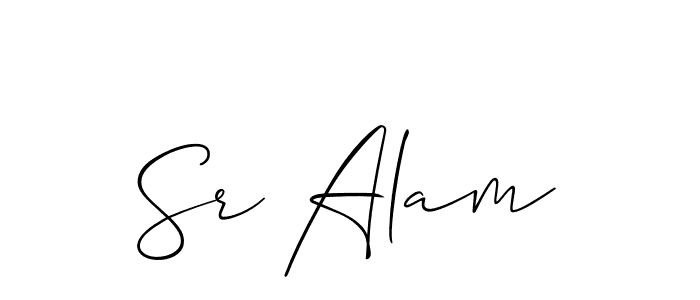 Also You can easily find your signature by using the search form. We will create Sr Alam name handwritten signature images for you free of cost using Allison_Script sign style. Sr Alam signature style 2 images and pictures png