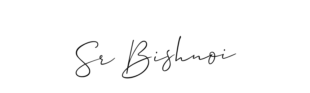 Also we have Sr Bishnoi name is the best signature style. Create professional handwritten signature collection using Allison_Script autograph style. Sr Bishnoi signature style 2 images and pictures png