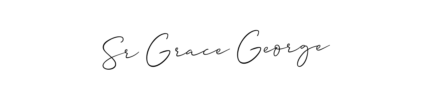 It looks lik you need a new signature style for name Sr Grace George. Design unique handwritten (Allison_Script) signature with our free signature maker in just a few clicks. Sr Grace George signature style 2 images and pictures png