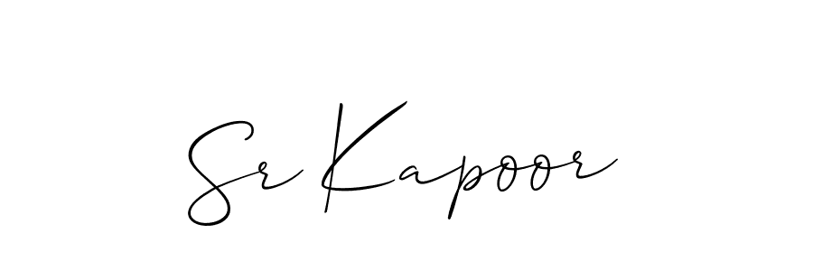 Sr Kapoor stylish signature style. Best Handwritten Sign (Allison_Script) for my name. Handwritten Signature Collection Ideas for my name Sr Kapoor. Sr Kapoor signature style 2 images and pictures png