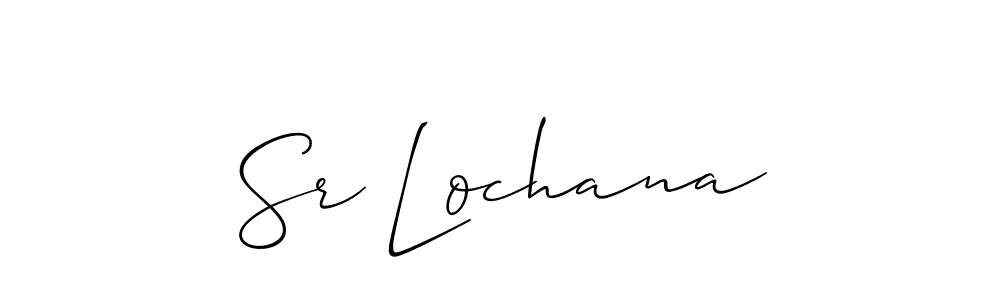 if you are searching for the best signature style for your name Sr Lochana. so please give up your signature search. here we have designed multiple signature styles  using Allison_Script. Sr Lochana signature style 2 images and pictures png