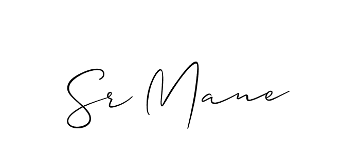 The best way (Allison_Script) to make a short signature is to pick only two or three words in your name. The name Sr Mane include a total of six letters. For converting this name. Sr Mane signature style 2 images and pictures png