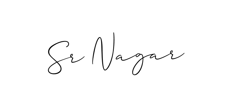 Check out images of Autograph of Sr Nagar name. Actor Sr Nagar Signature Style. Allison_Script is a professional sign style online. Sr Nagar signature style 2 images and pictures png